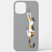 Calico Cat Hanging On Funny Cat Lover's Case-Mate iPhone Case (Achterkant)