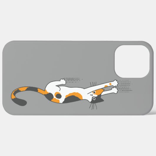 Calico Cat Hanging On Funny Cat Lover's Case-Mate iPhone Case (Achterkant (horizontaal))