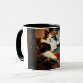 Calico Cat heeft je Mok met een muiskoffie (Voorkant links)