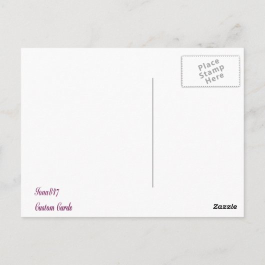 Calico Cat herfst Briefkaart (Achterkant)