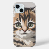 Calico Cat Illustration for Cat Lovers Case-Mate iPhone Case (Achterkant)
