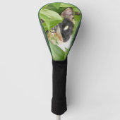 Calico Cat in de Golf van Zinnias Golfheadcover (Voorkant)