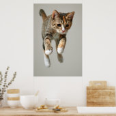 Calico Cat Jumping Poster (Keuken)