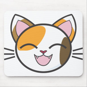 Calico Cat Kat Cute Schattig Fun Kinder Animal Muismat