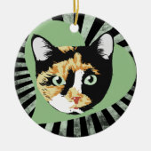 Calico Cat Keramisch Ornament (Voorkant)