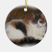 Calico Cat Keramisch Ornament (Voorkant)