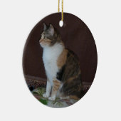 Calico Cat Keramisch Ornament (Rechts)