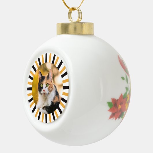Calico Cat  Keramische Bal Ornament (Rechts)