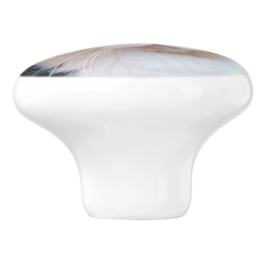 Calico Cat Keramische Knop (Zijkant)