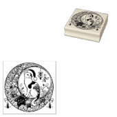 Calico Cat Kerstmis Rubberstempel (Gestempeld)