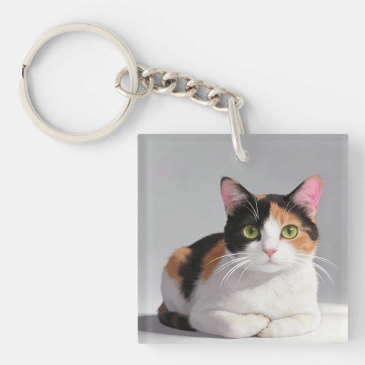 Calico Cat Keychain (voorkant)