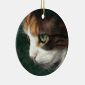Calico cat kitten keramisch ornament (Rechts)