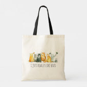 Calico Cat Lady Lover Waterverf Pet Tote Bag (Achterkant)