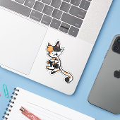 Calico Cat Laptop Stickers (Laptop met iPhone)