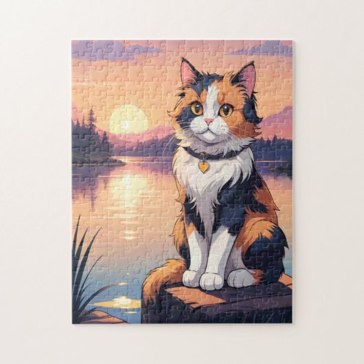Calico Cat Legpuzzel (Verticaal)