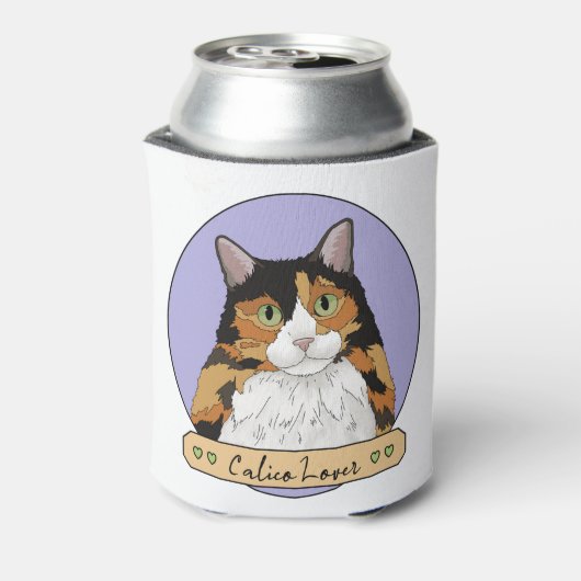 Calico Cat Lover Blikjeskoeler (Blikje Achterkant)