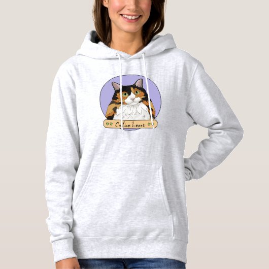 Calico Cat Lover Hoodie (Voorkant)