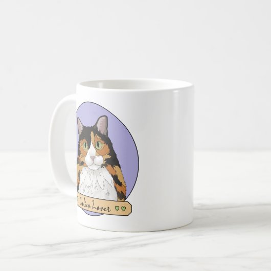 Calico Cat Lover Koffiemok (Voorkant links)