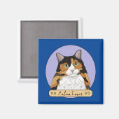 Calico Cat Lover Magneet (Voorkant / Achterkant)