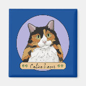 Calico Cat Lover Magneet (Voorkant)