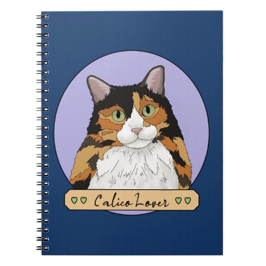 Calico Cat Lover Notitieboek (Voorkant)