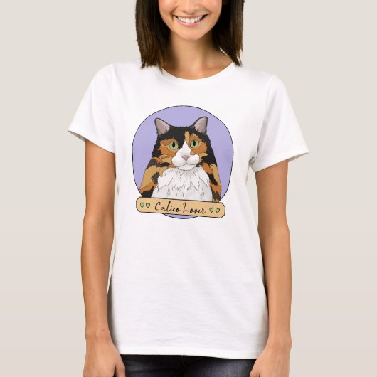 Calico Cat Lover T-shirt (Voorkant)