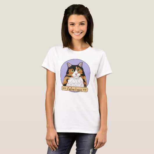 Calico Cat Lover T-shirt (Voorkant volledig)