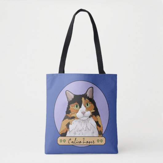 Calico Cat Lover Tote Bag (Voorkant)