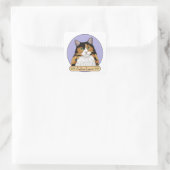 Calico Cat Lover Vierkante Sticker (Tas)