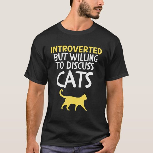 Calico Cat Lovers ingeworteld maar bereid aan Disc T-shirt (Voorkant)