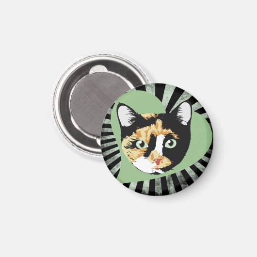 Calico Cat Magneet (Voorkant / Achterkant)