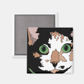 Calico Cat Magneet (Voorkant / Achterkant)