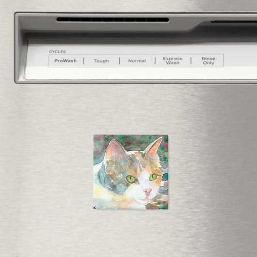 Calico Cat Magnet (Insitu (Vaatwasser))