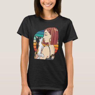 Calico Cat Mam Cute Pet Kitten Cat Lady  T-shirt