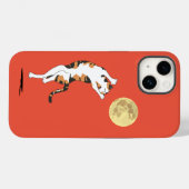 Calico Cat Moon Dancing Hoesje-Mate iPhone Case (Achterkant (horizontaal))