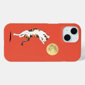 Calico Cat Moon Dancing Hoesje-Mate iPhone Case (Achterkant (horizontaal))