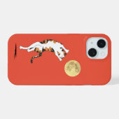 Calico Cat Moon Dancing Hoesje-Mate iPhone Case iPhone 15 Case (Achterkant horizontaal)