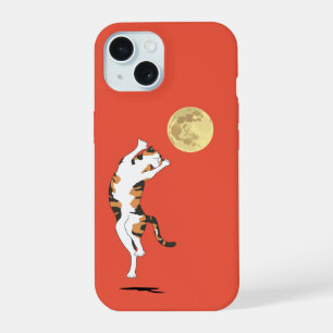 Calico Cat Moon Dancing Hoesje-Mate iPhone Case iPhone 15 Case