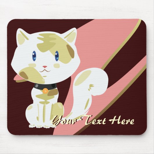 Calico Cat Mousepad Muismat (Voorkant)