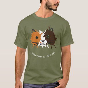 Calico Cat-ontwerp T-shirt