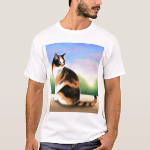 Calico Cat op Sunset T-Shirt