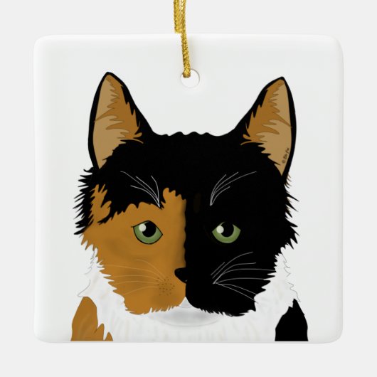 Calico Cat Ornament (Voorkant)