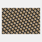 Calico Cat Portret Schilderen Schattigee Originele Inpakpapier Vel (Voorkant 3)