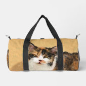 Calico Cat Portret Schilderen Schattigee Originele Plunjezak (Voorkant)