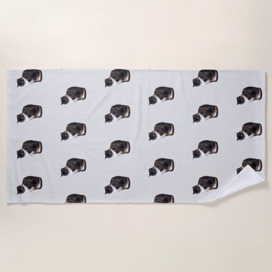 Calico Cat Posing Strandlaken (Voorkant)