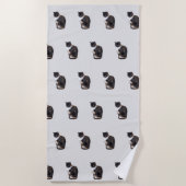 Calico Cat Posing Strandlaken (Voorkant)