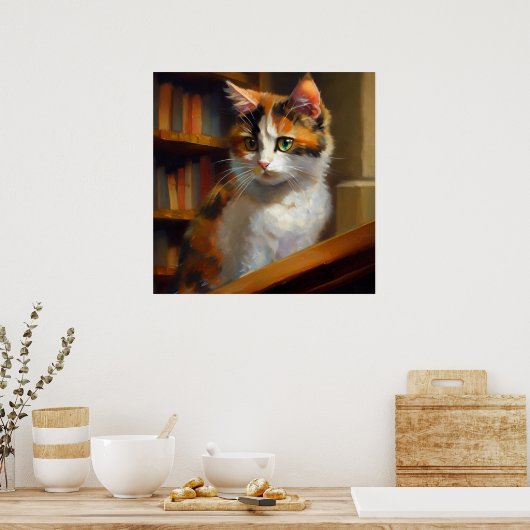 Calico Cat Poster (Keuken)