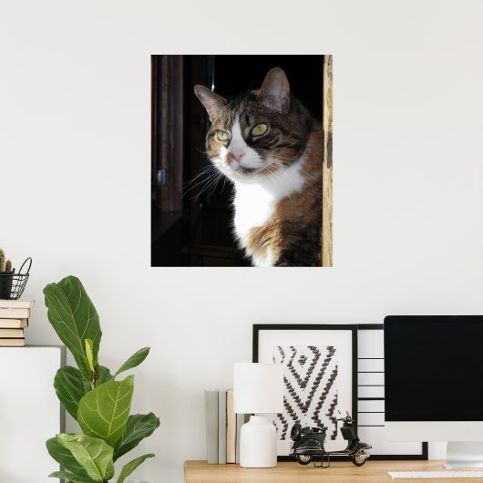 Calico Cat Poster (Thuiskantoor)