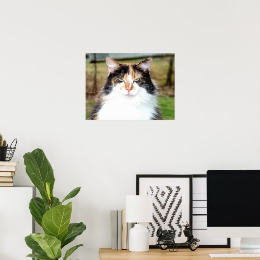 Calico Cat Poster (Thuiskantoor)