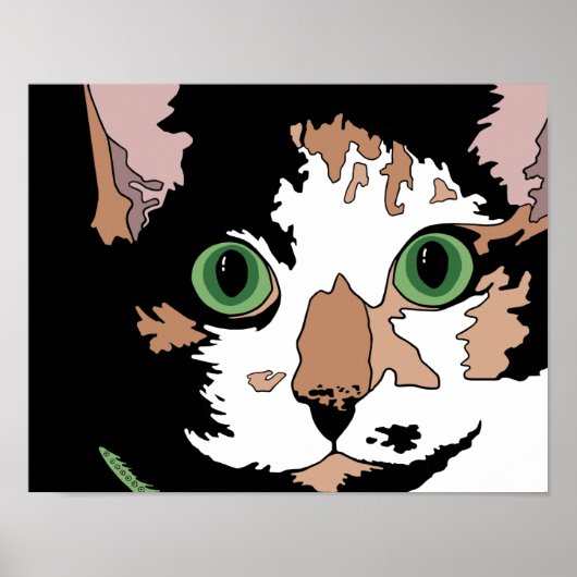 Calico Cat Poster (Voorkant)